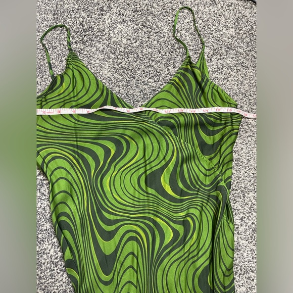 Zara Women’s printed midi Slip dress size small Grunge Abstract Blogger Hot - Picture 9 of 12